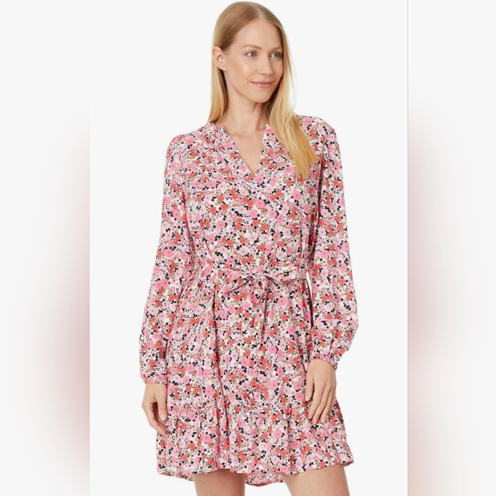 Tommy Hilfiger Pink Floral Midi‎ Dress